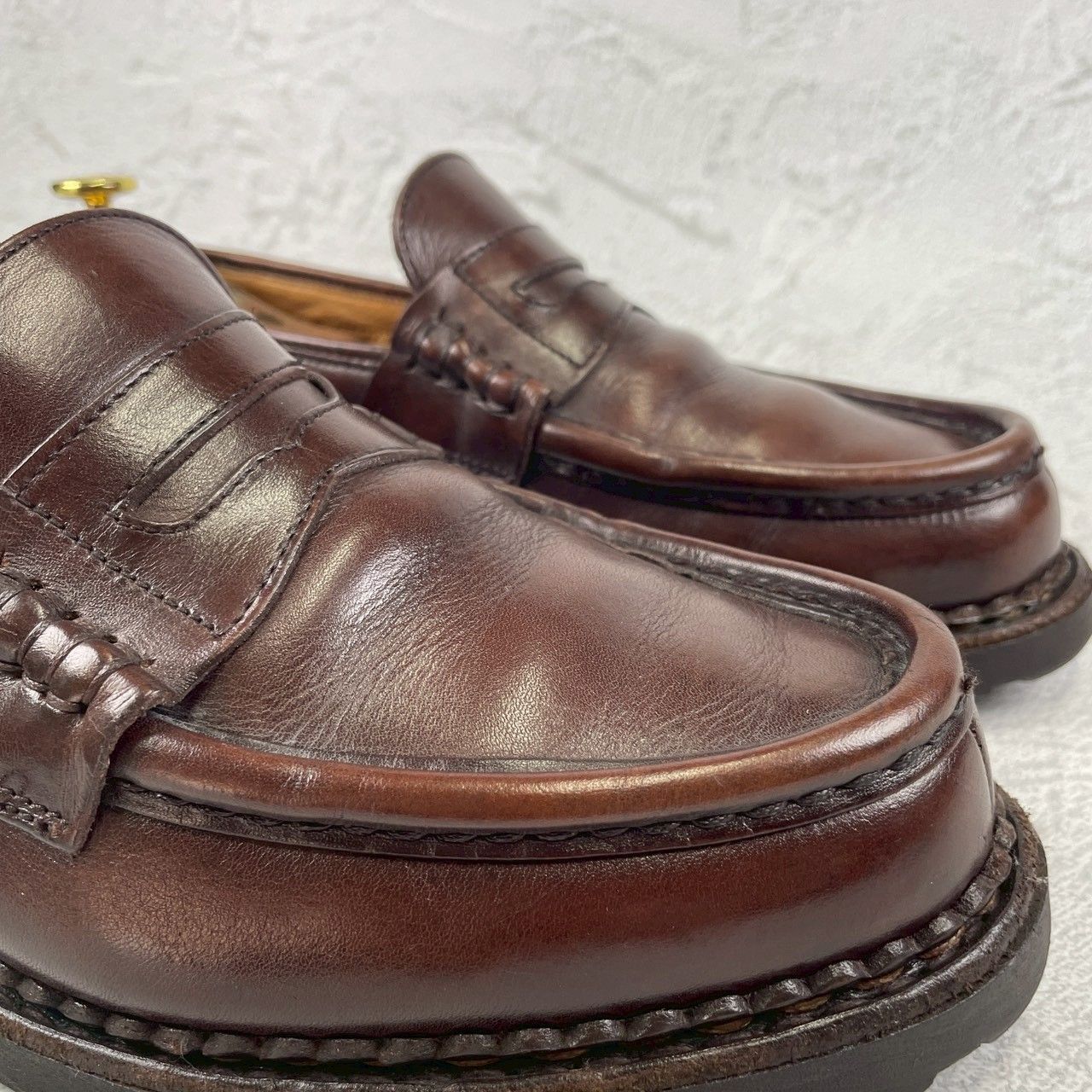 良品】PARABOOT パラブーツ REIMS ランス コインローファー 茶