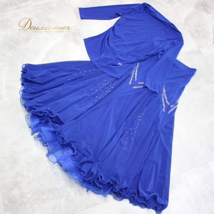 社交ダンス 衣装 スタンダード 上下セット ツーピース レッスンウェア