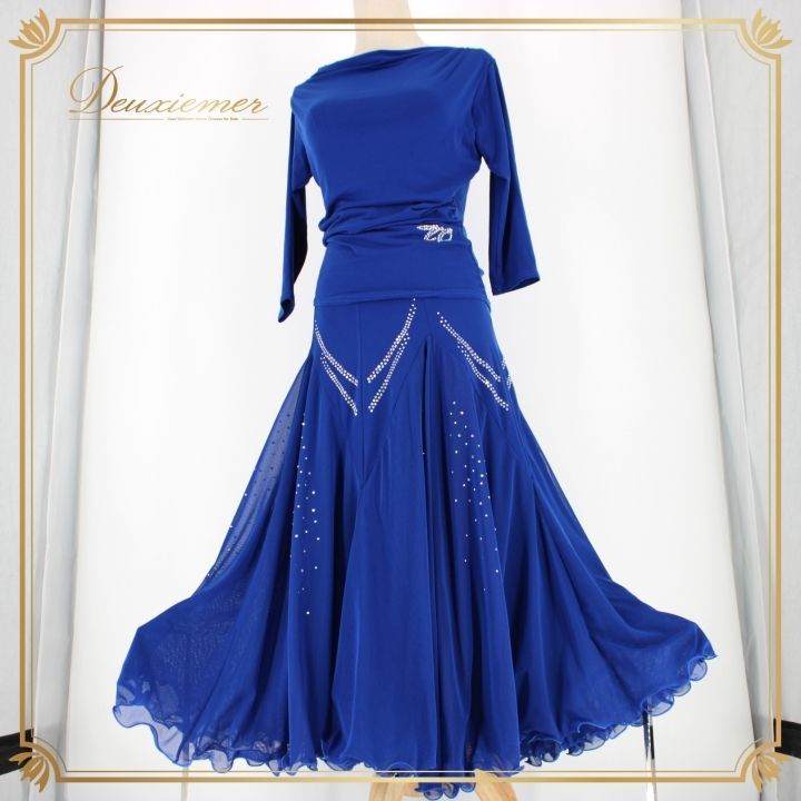 社交ダンス 衣装 スタンダード 上下セット ツーピース レッスンウェア