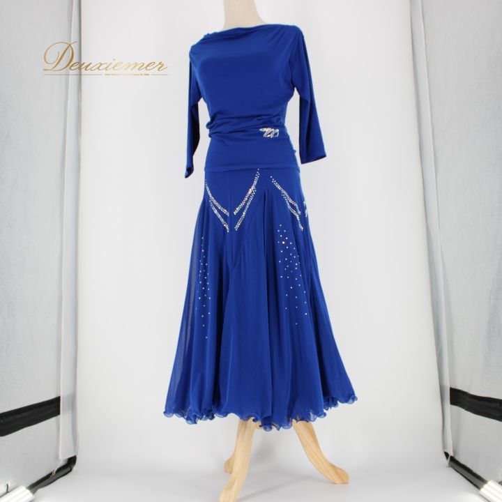 社交ダンス 衣装 スタンダード 上下セット ツーピース レッスンウェア