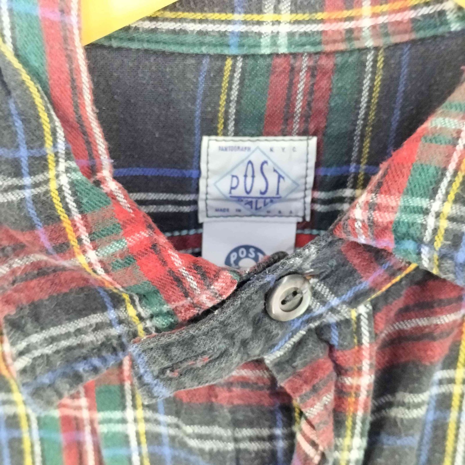 ポストオーバーオールズ POST OVERALLS USA製 チンスト付きチェック