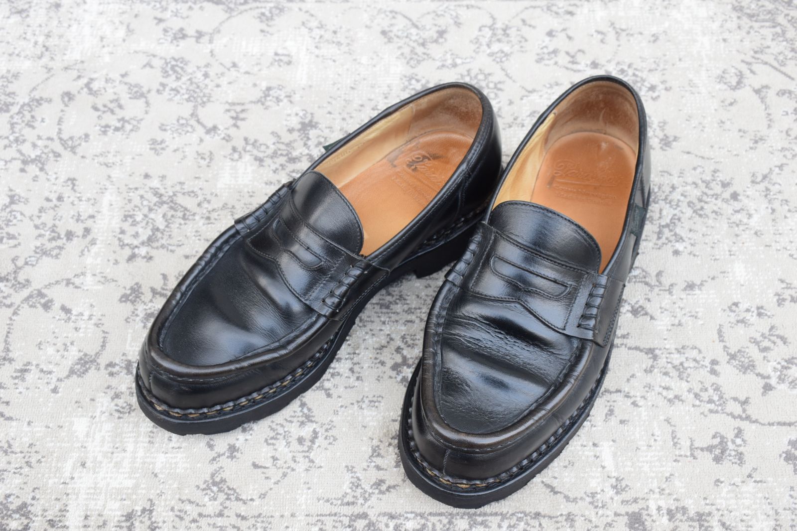 良品】PARABOOT パラブーツ REIMS ランス コインローファー 黒