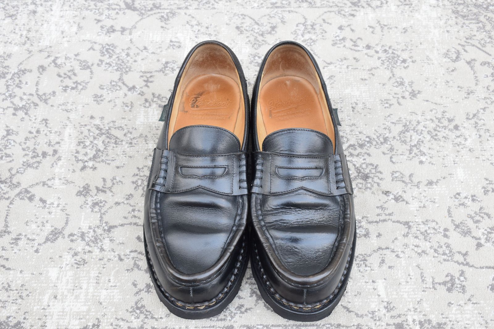 良品】PARABOOT パラブーツ REIMS ランス コインローファー 黒