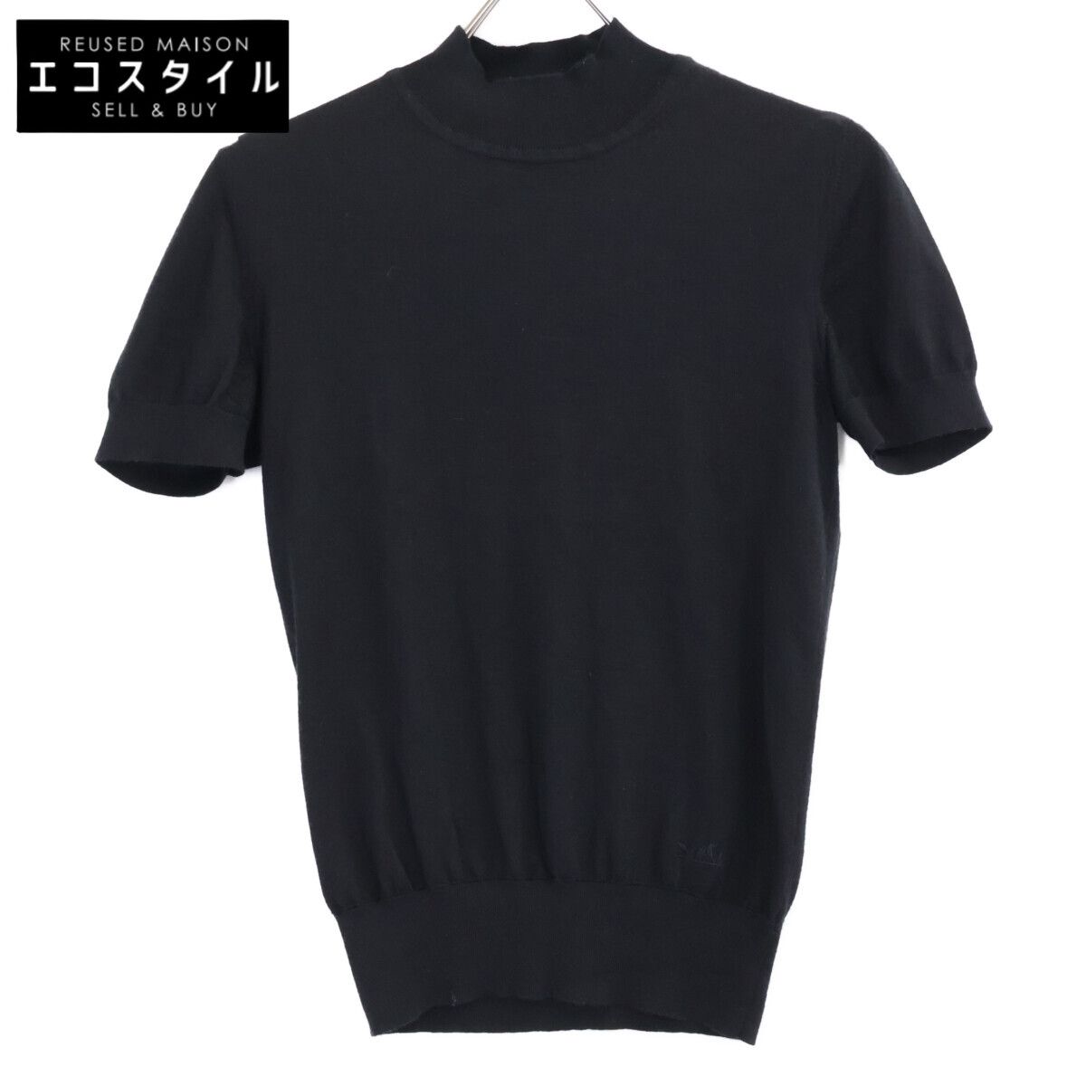 HERMES エルメス カシミヤxシルク 半袖ニットセーター/ 38 - メルカリ