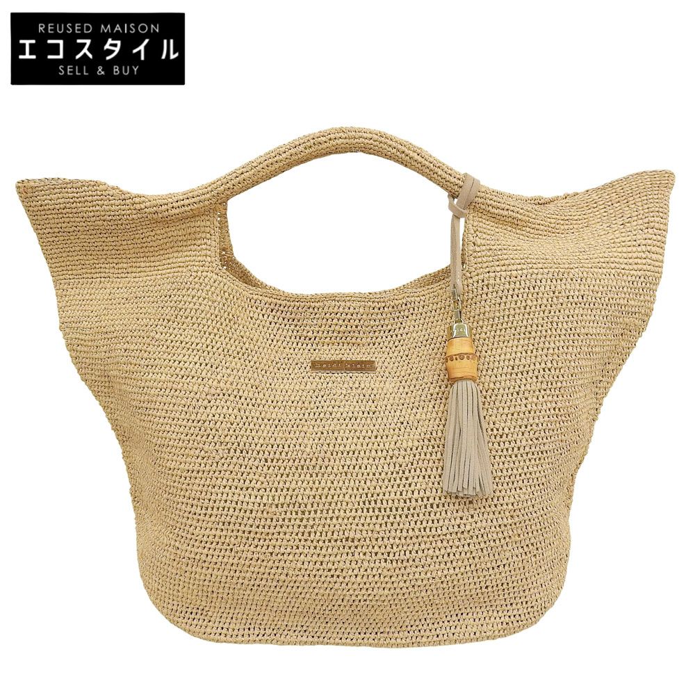 heidi klein ハイジクライン 新品同様 ラフィア ハンドバッグ