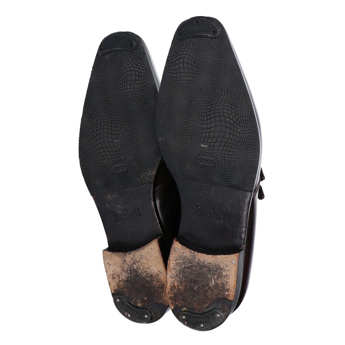 berluti ベルルッティ 【美品】スクエアトゥ ダブルモンクストラップ 7