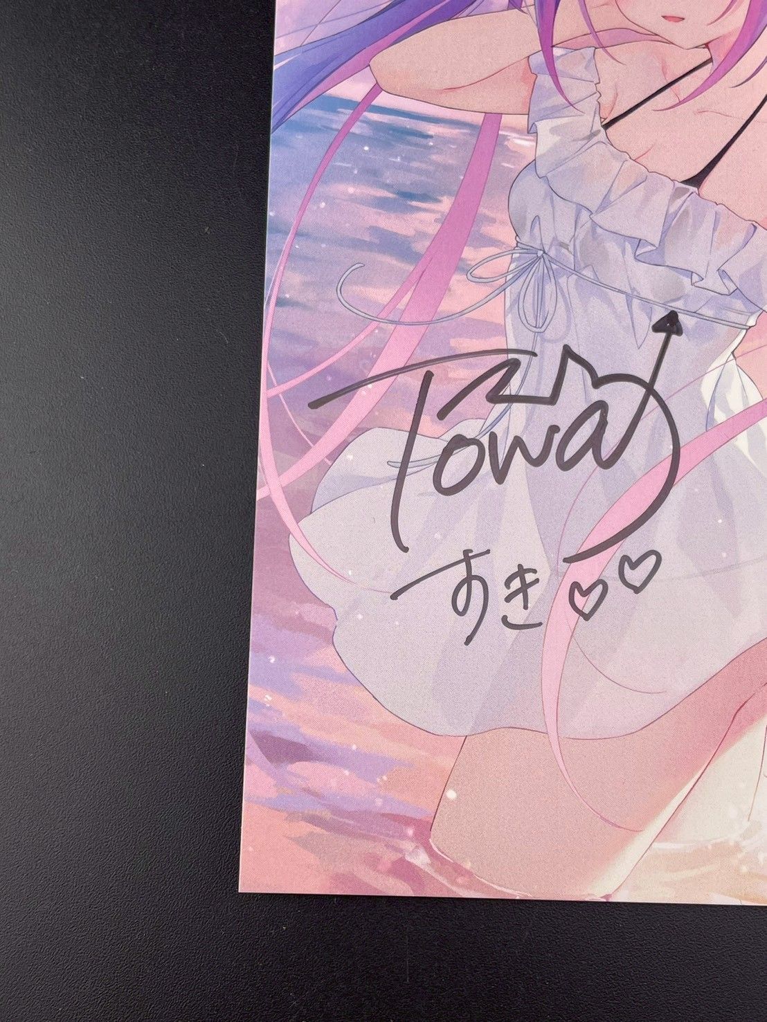 中古品】ホロライブ 常闇トワ 誕生日記念2020年 直筆サイン入りポスト