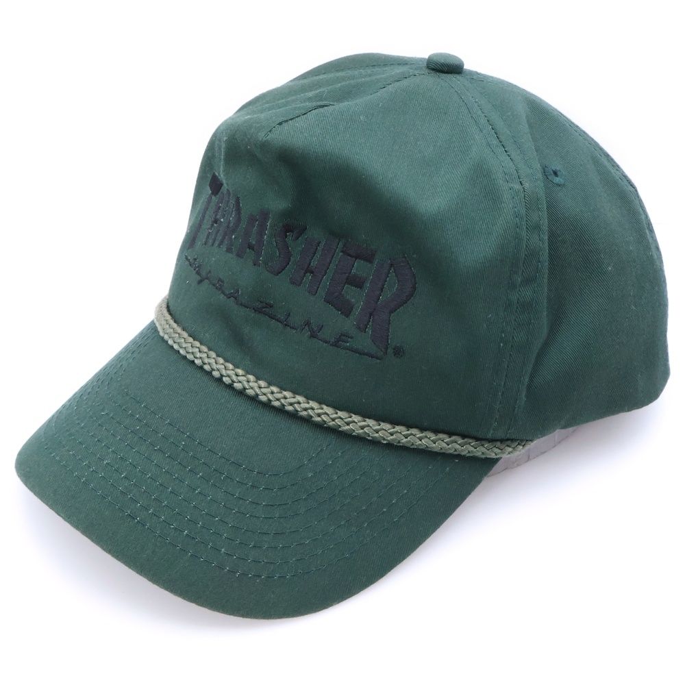 THRASHER (スラッシャー) 90s OTTOボディ 5-Panel Cap オールドスケート キャップ グリーン