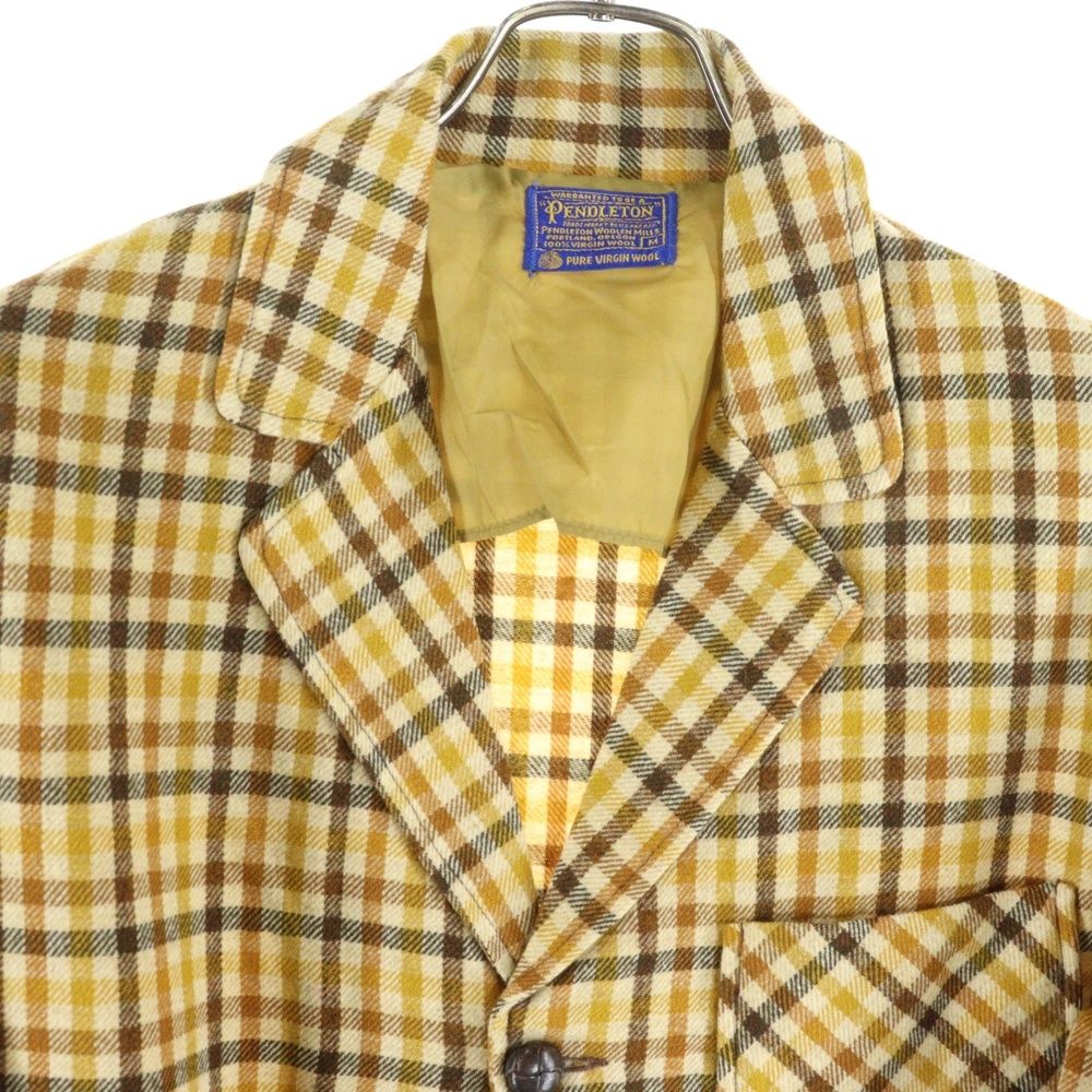 PENDLETON (ペンドルトン) 60s VINTAGE チェック柄 ウール テーラード