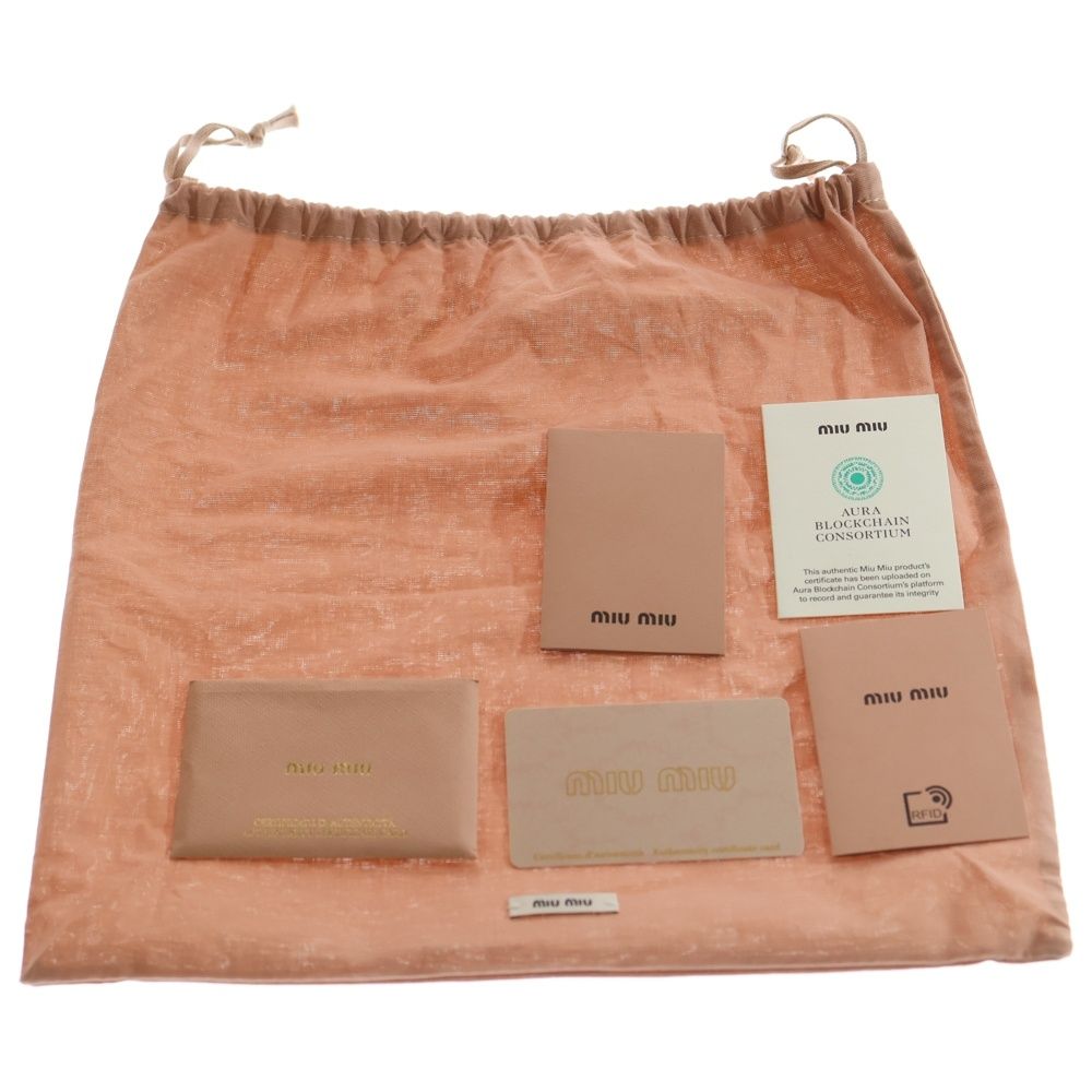 miumiu (ミュウミュウ) ナッパクリスタル ショルダーバッグ チェーン