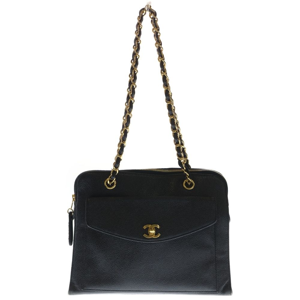 CHANEL (シャネル) ココマーク ターンロック チェーントートバッグ