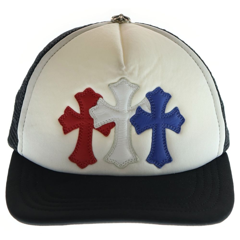 CHROME HEARTS (クロムハーツ) TRUCKER CAP トリコロール セメタリー