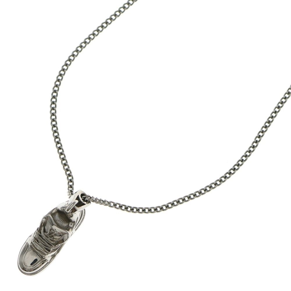 新品未使用品　ルイヴィトン　タオル　シルバーメタルフック付 LOUIS VUITTON (ルイヴィトン) ミニチュア スニーカー ネックレス