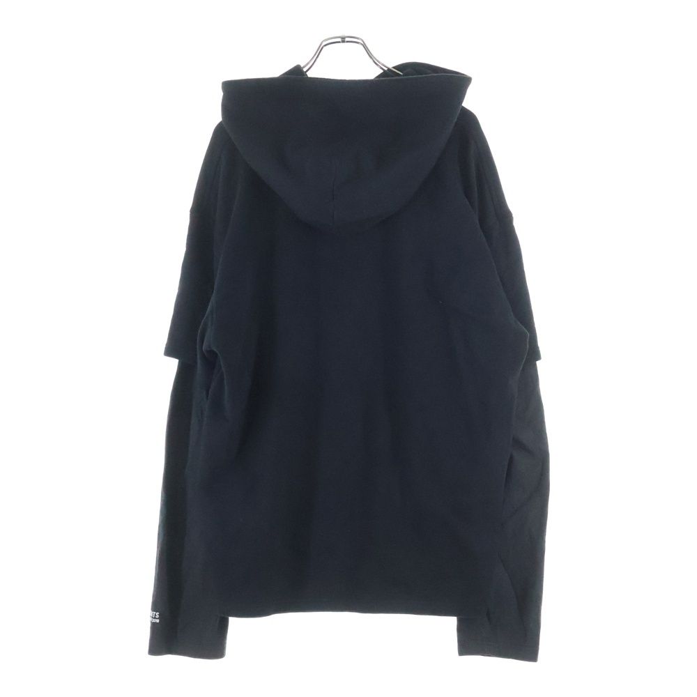 VETEMENTS (ヴェトモン) 18AW トリコロールロゴ レイヤード プル 