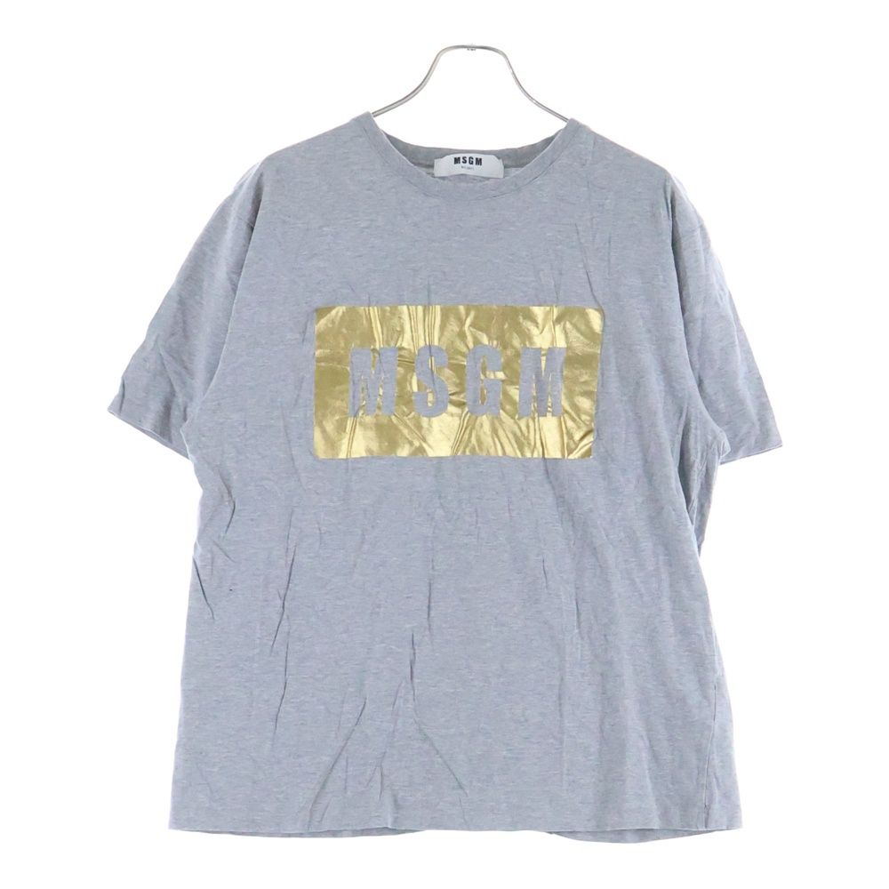 MSGM (エムエスジーエム) Box Logo S/S Tee ボックスロゴ半袖Tシャツ