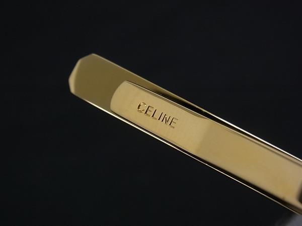 □極美品□ CELINE セリーヌ マカダム 馬車金具 ヴィンテージ カフス