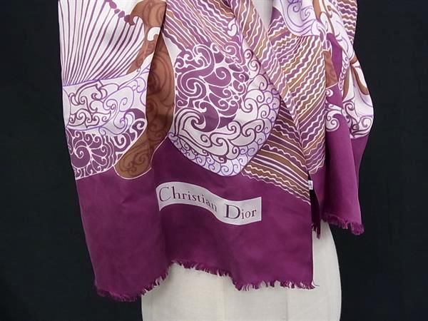 □美品□ ChristianDior クリスチャンディオール 大判 ストール