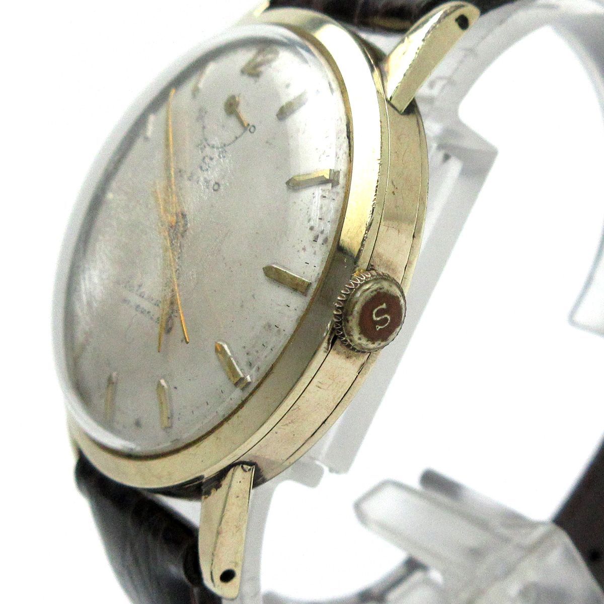 セイコー SEIKO オートマチック メンズ インジケーター K14金張り 精工 