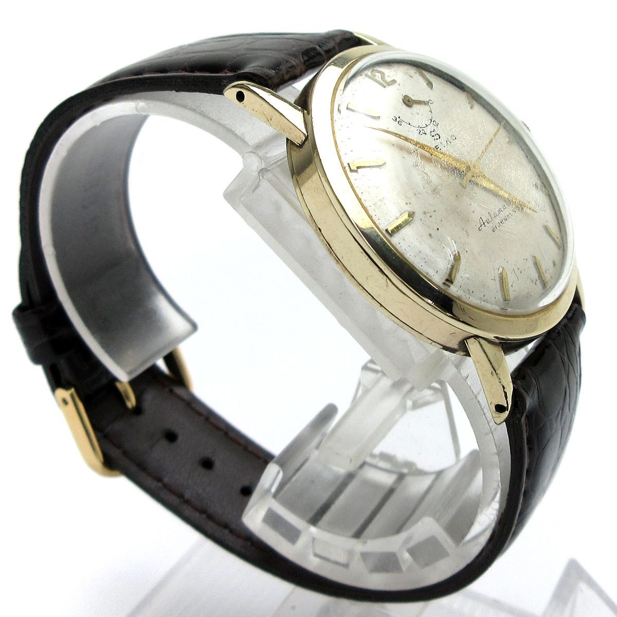 セイコー SEIKO オートマチック メンズ インジケーター K14金張り 精工 
