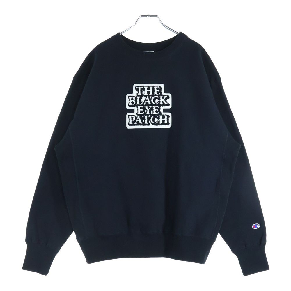 Champion The Black Eye Patch トレーナー L THE BLACK EYE PATCH (ブラックアイパッチ) ×CHAMPION OG LABEL CREW