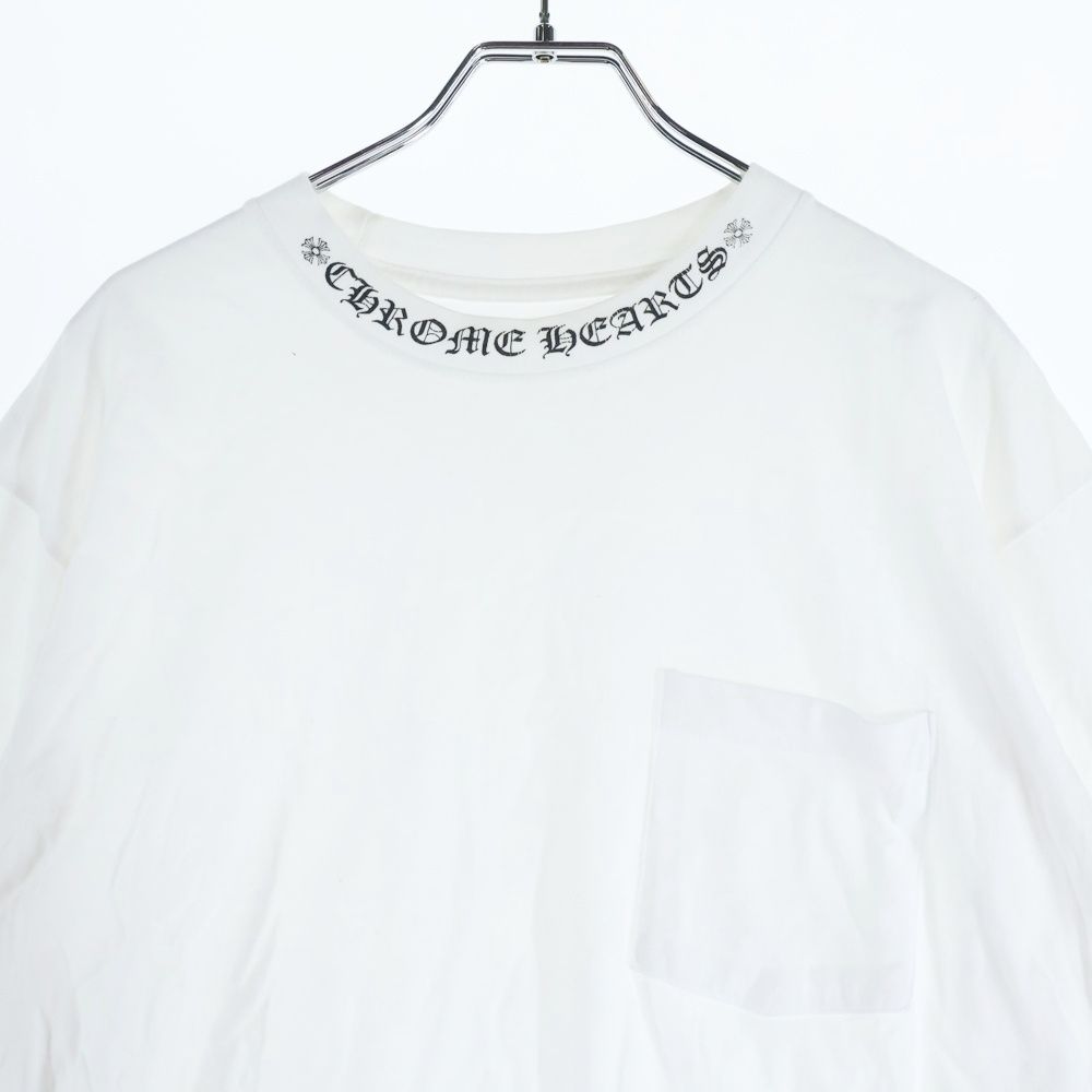 CHROME HEARTS (クロムハーツ) NECK LOGO L/S TEE ネックロゴ プリント