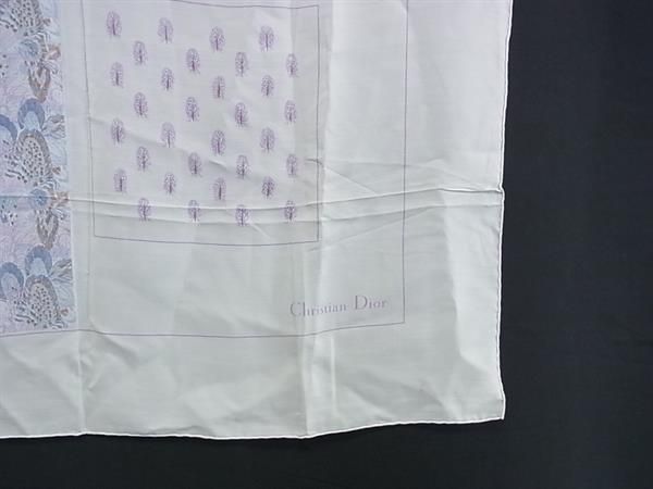 □美品□ ChristianDior クリスチャンディオール シルク100% 総柄