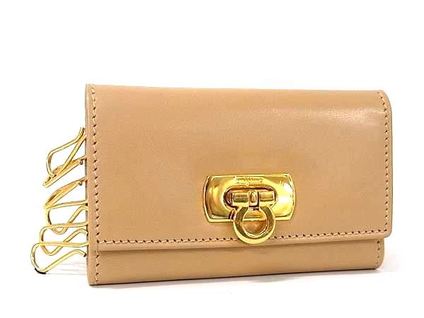 Salvatore Ferragamo フェラガモ ガンチーニ レザー 6連 キーケース 鍵