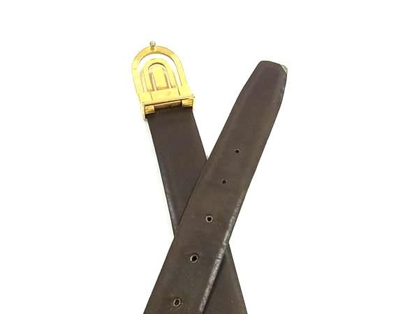 ChristianDior クリスチャンディオール ヴィンテージ レザー ゴールド