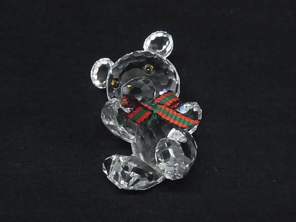 クリスタル クマの置物 □極美品□ SWAROVSKI スワロフスキー クリスタル ベア クマ オブジェ