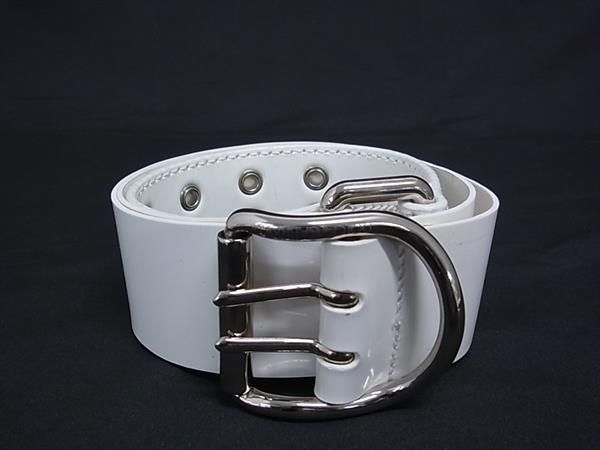 DOLCE＆GABBANA ドルチェ&ガッバーナ パテントレザー シルバー金具