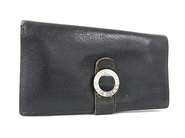 BVLGARI ブルガリブルガリ レザー 二つ折り 長財布 ウォレット 小銭