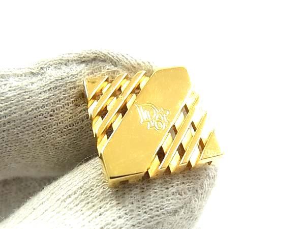 【美品】クリスチャンディオール　カフス　ピンバッジ　ゴールド　ヴィンテージ □美品□ ChristianDior クリスチャンディオール ヴィンテージ カフス