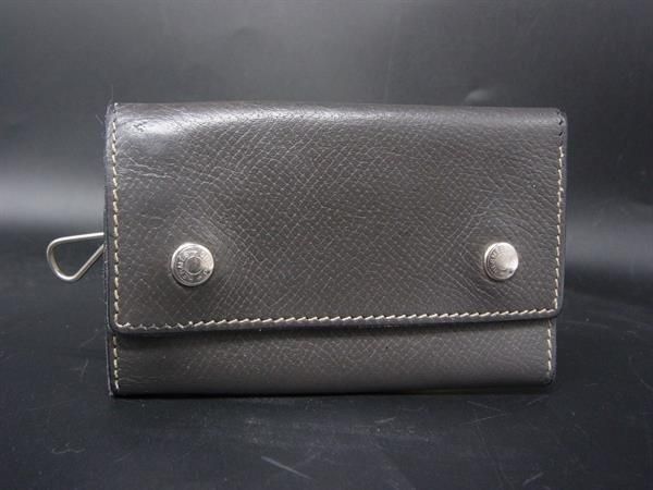 HERMES エルメス セリエエテュイクレ4 レザー シルバー金具 4連キー