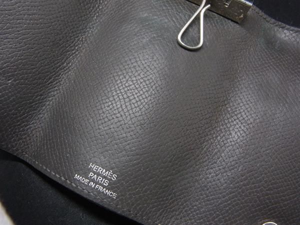 HERMES エルメス セリエエテュイクレ4 レザー シルバー金具 4連キー
