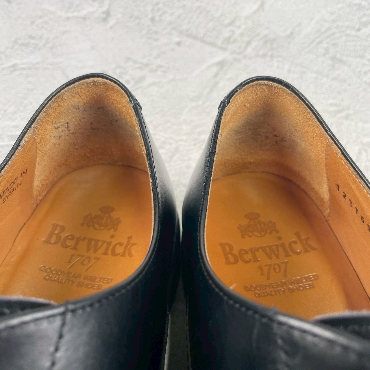 極美品】Berwick 1707 バーウィック 5224 ストレートチップ 内羽根 