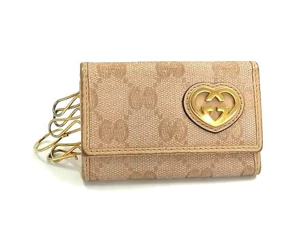 GUCCI グッチ 257217 0416 ラブリーハート GG柄 GGキャンバス×レザー 6
