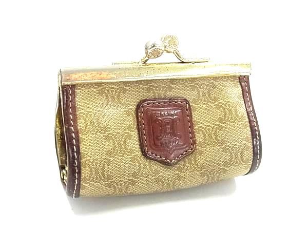 CELINE セリーヌ マカダム柄 PVC×レザー コインケース コインパース