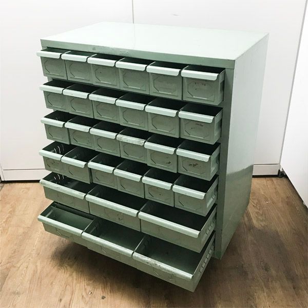 VanLock/バンロック スチール製 パーツケース 6段 多目的 キャビネット