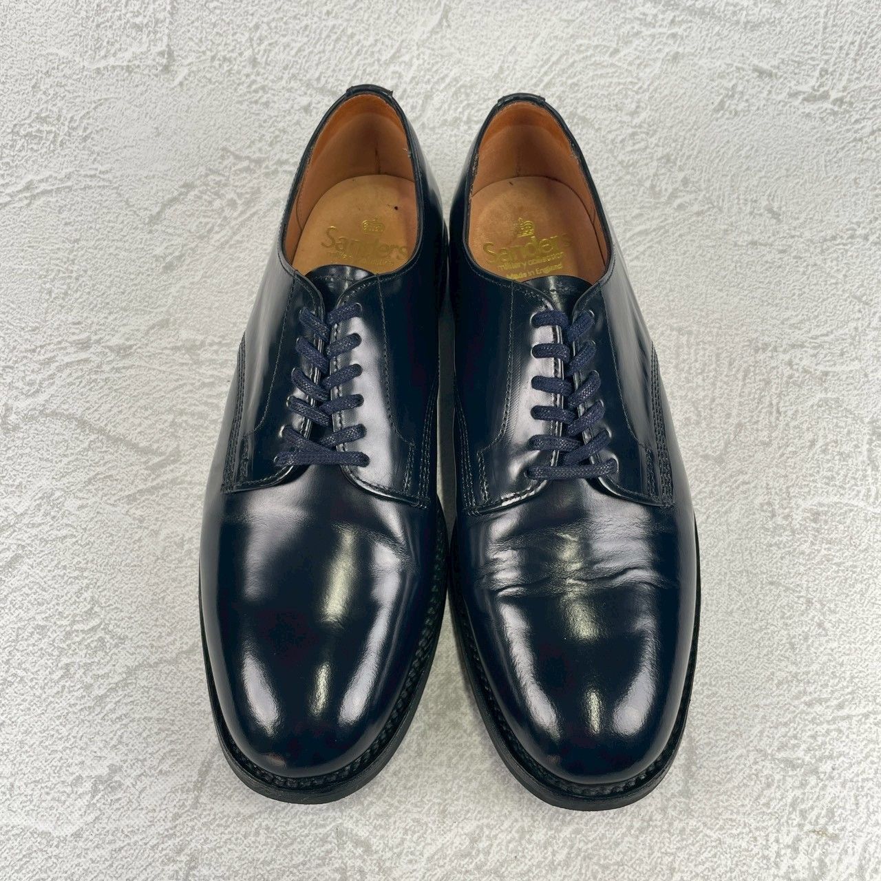 メンズ 【極美品】SANDERS サンダース 1384A OFFICER SHOE オフィサー 