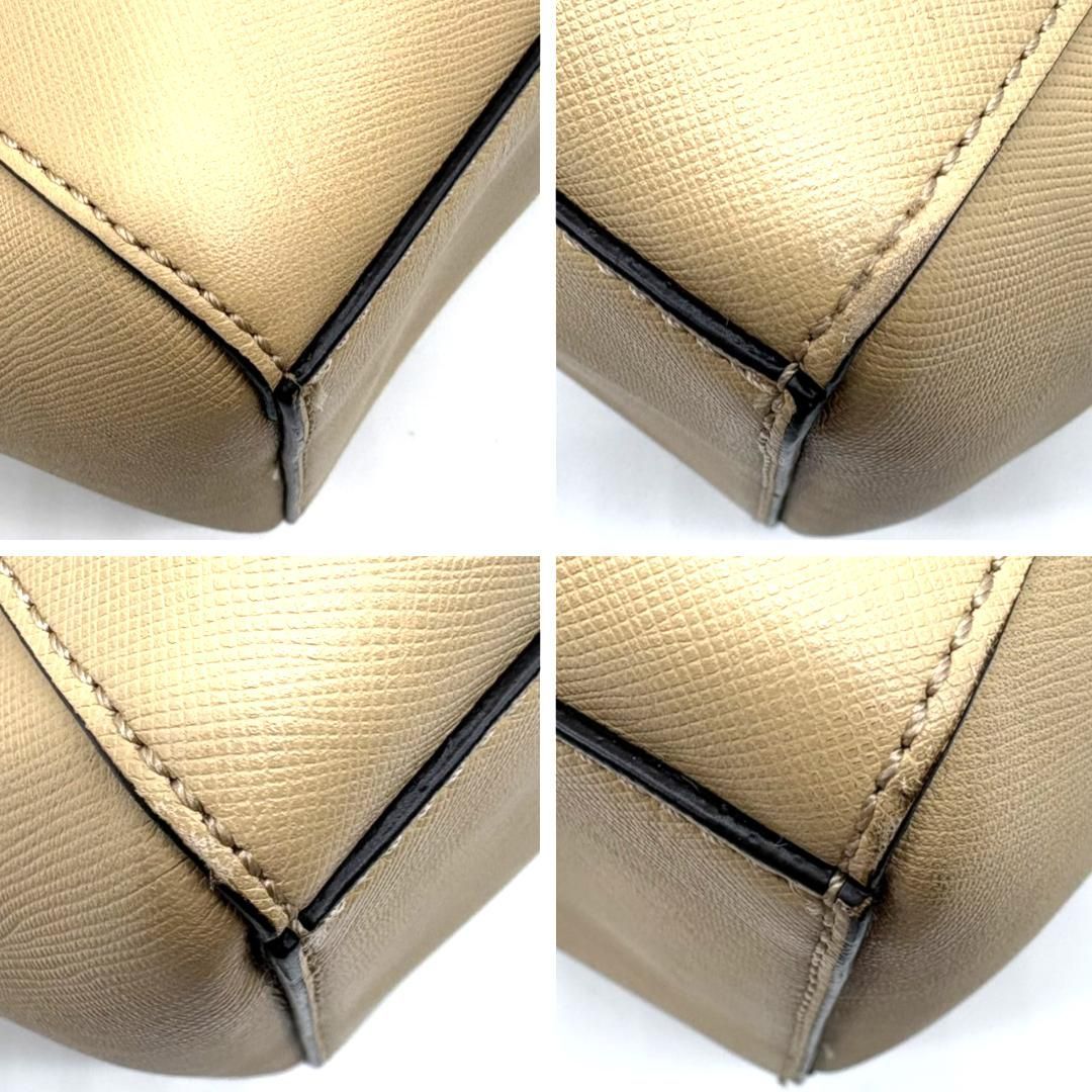 COACH コーチ トートバッグ ベージュ PVCレザー 肩掛け A4対応