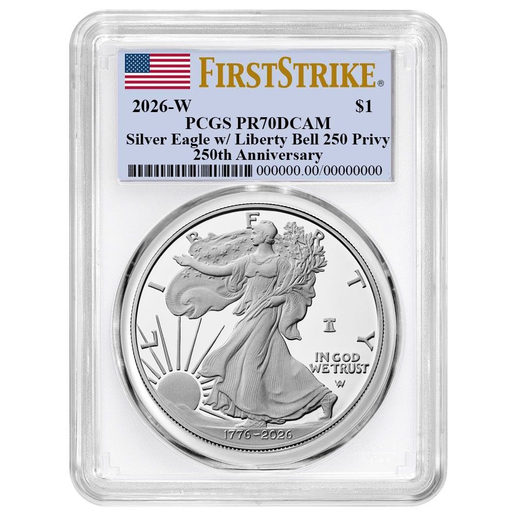 プレセール - 2026-W プルーフ $1 アメリカン シルバー イーグル PCGS