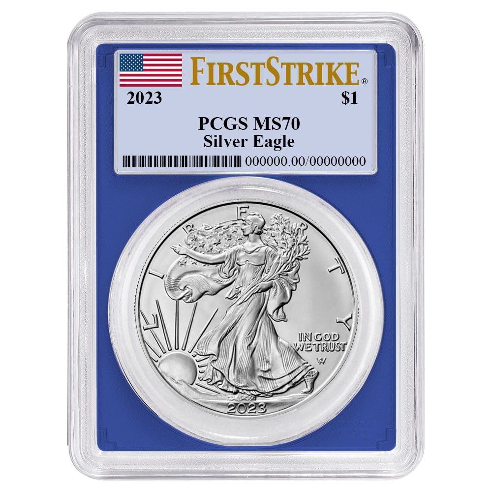 2023年 1ドル アメリカン シルバー イーグル PCGS MS70 FS フラッグ
