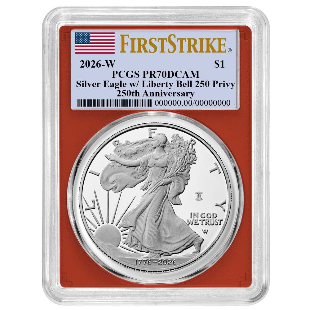 プレセール - 2026-W プルーフ $1 アメリカン シルバー イーグル PCGS