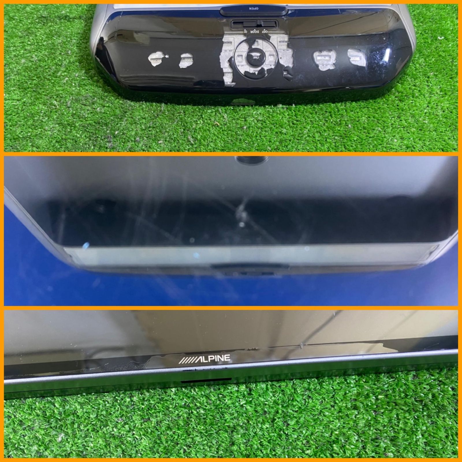 ZT-6788] アルパイン TMX-R1100 フリップダウンモニター／リア