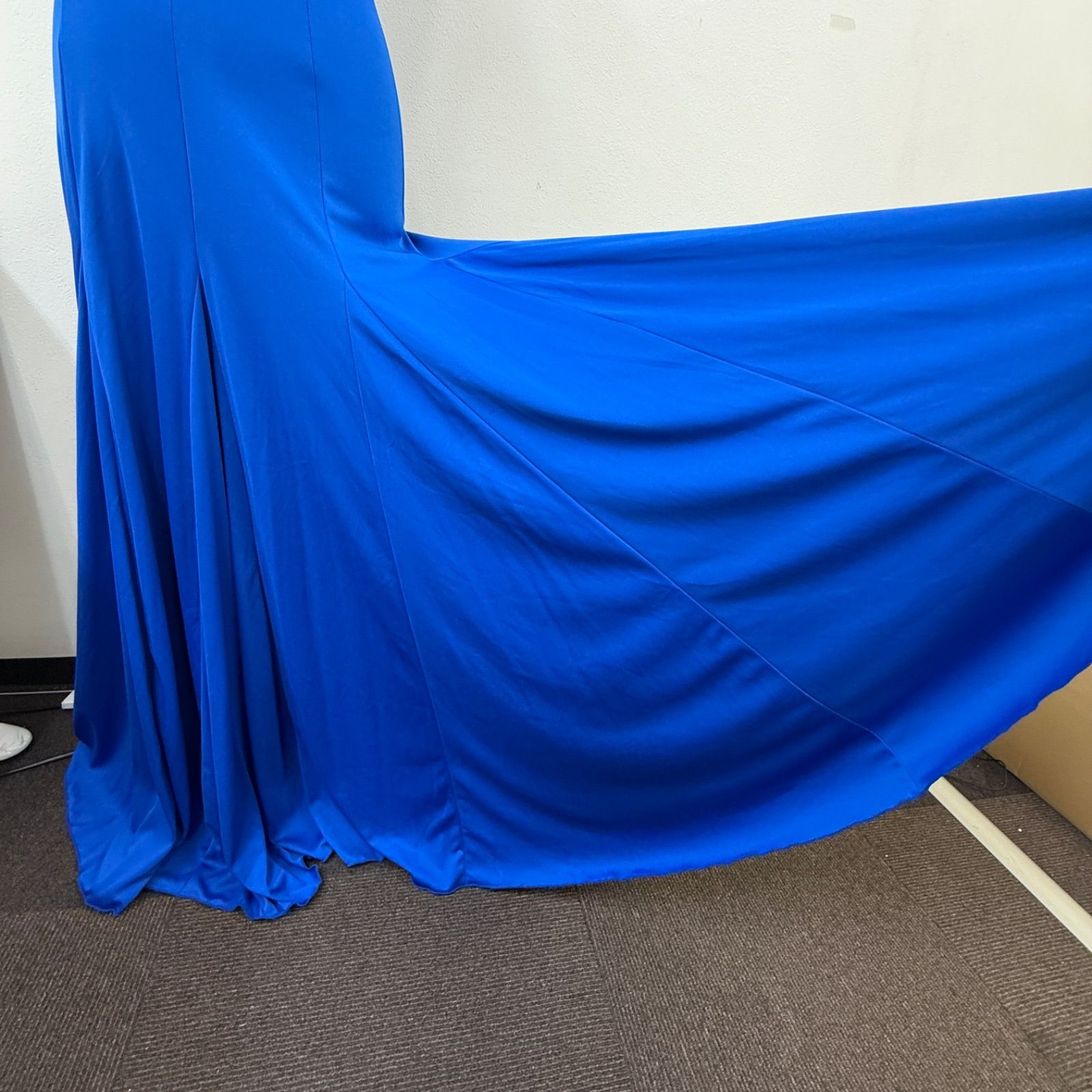 HERMOSA】フラメンコ衣装 ドレス ワンピース 青 ブルー 無地 シンプル