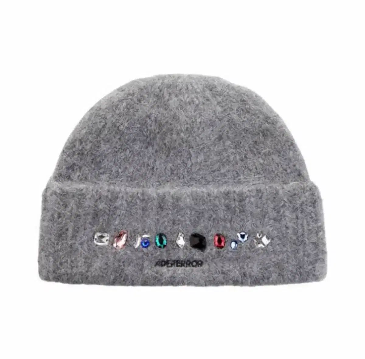 ADER ERROR X SWAROVSKI ジェマ ビーニー グレー - メルカリ