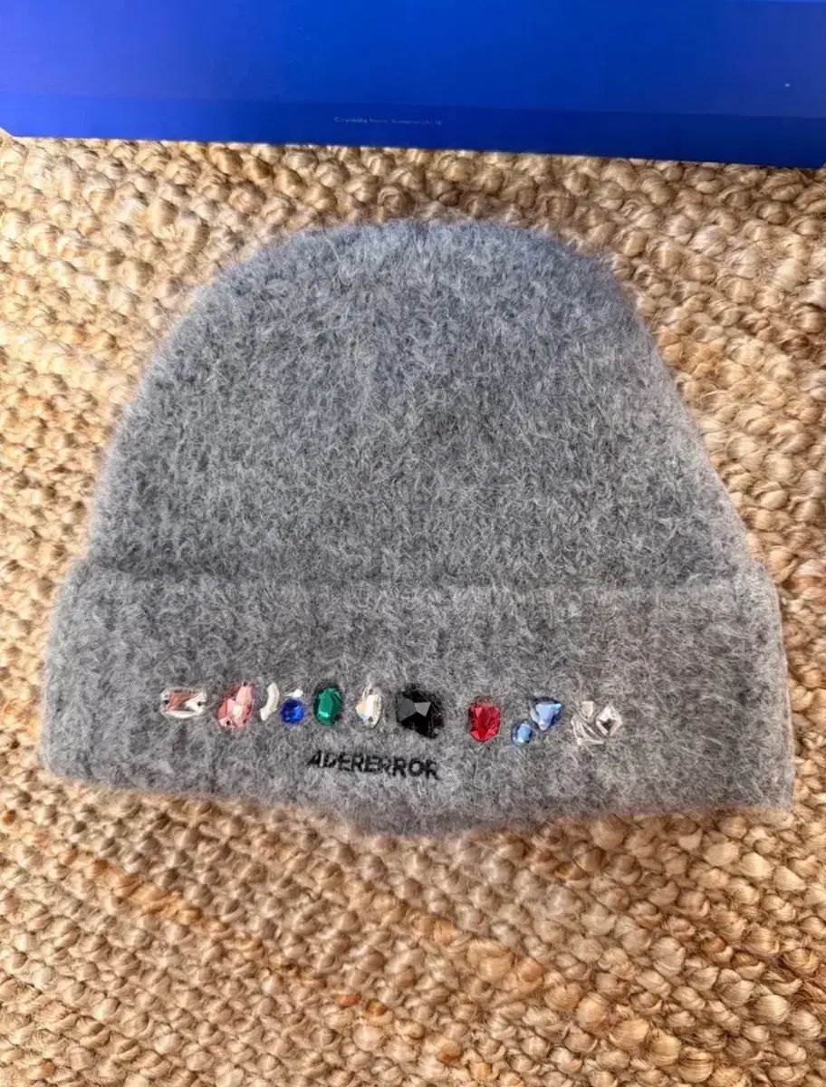 ADER ERROR X SWAROVSKI ジェマ ビーニー グレー - メルカリ