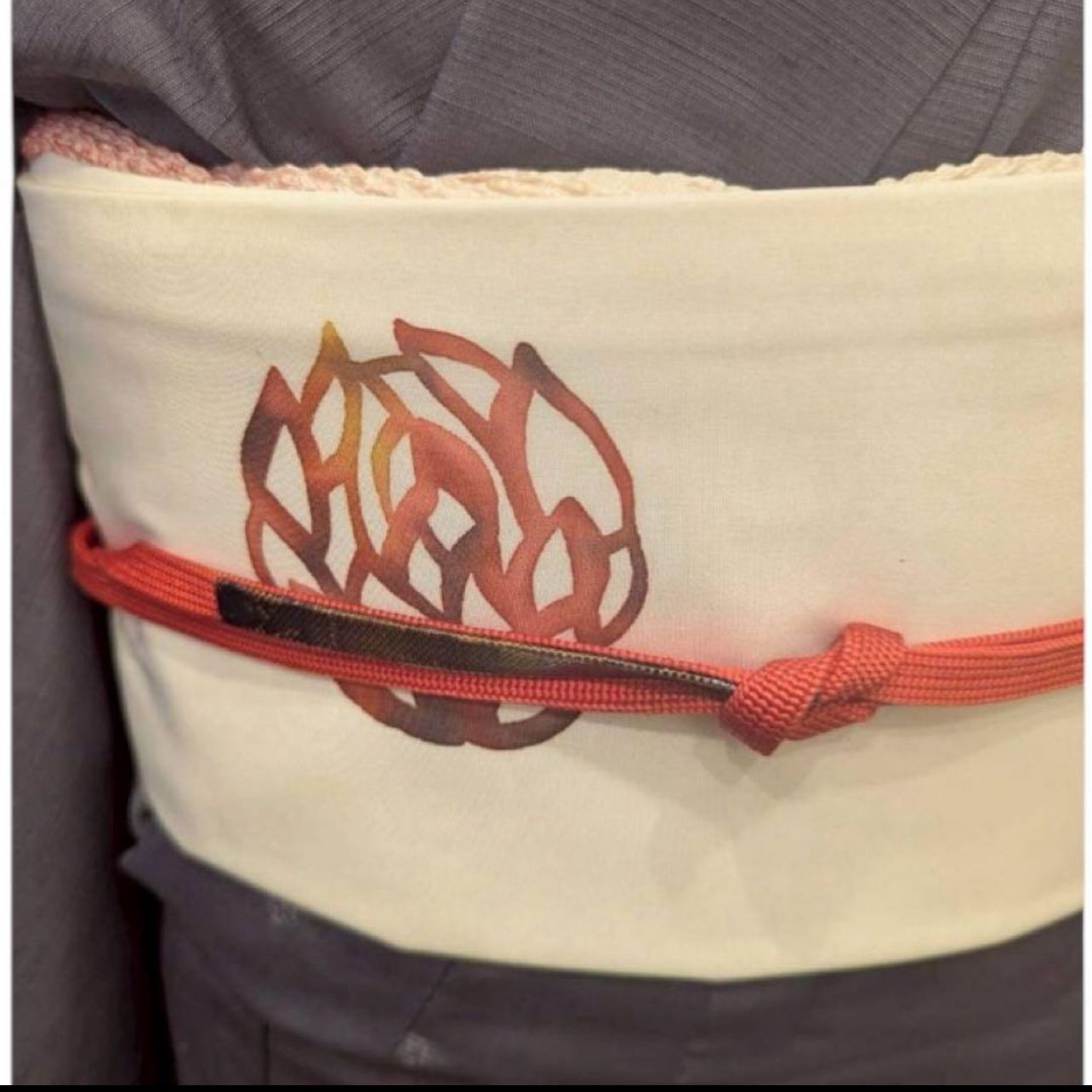 正絹 結城紬風 袷 フルセット コーディネート済 身丈157 裄64 コ8