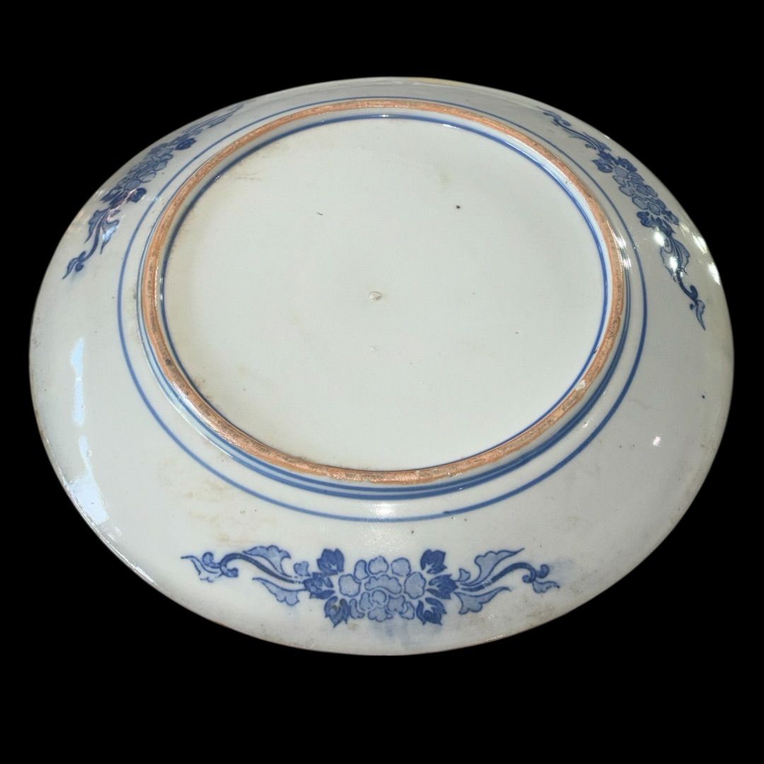 明治時代~昭和初期 伊万里 イゲ皿 骨董 アンティーク 時代物 染付 希少