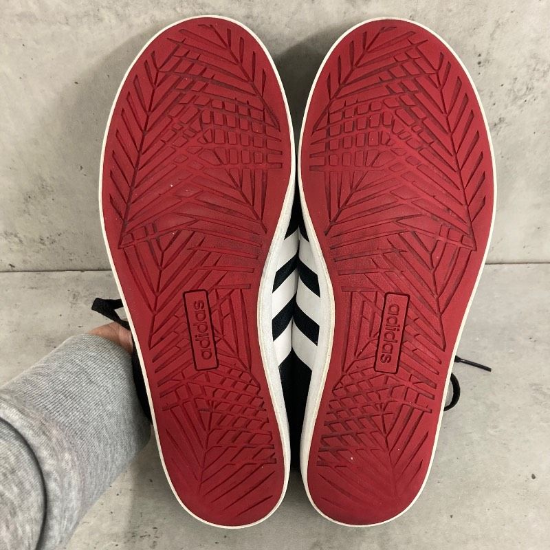 adidas アディダス ネオ スニーカー AW4632 26cm ブラック 黒 レッド